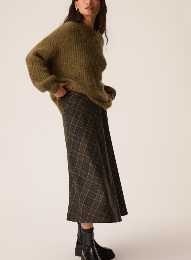 Tricot Des Petits Hauts Burma moelleux vert algue