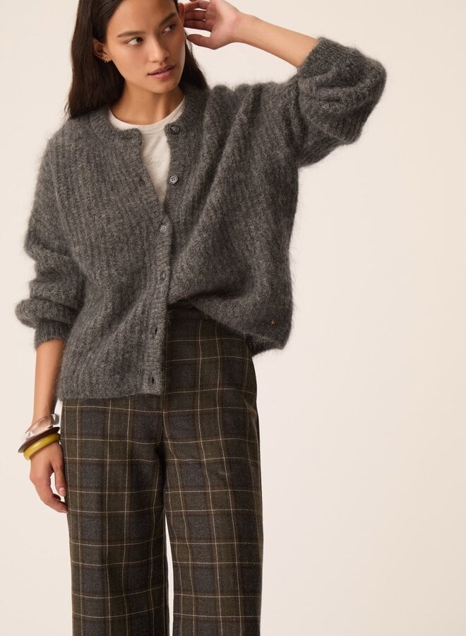 Cardigan Des Petits Alma moelleux gris anthracite