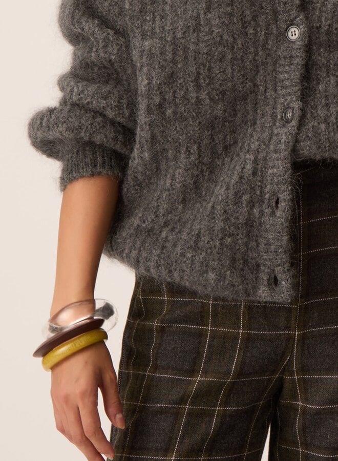 Cardigan Des Petits Alma moelleux gris anthracite