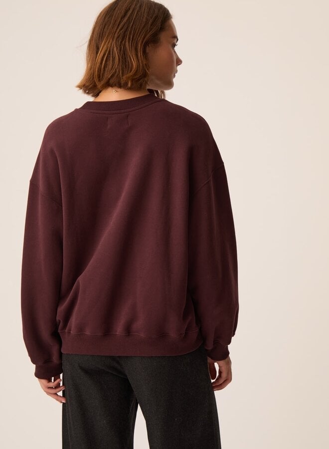 Chandail Des Petits Hauts Joeme molletonné prune