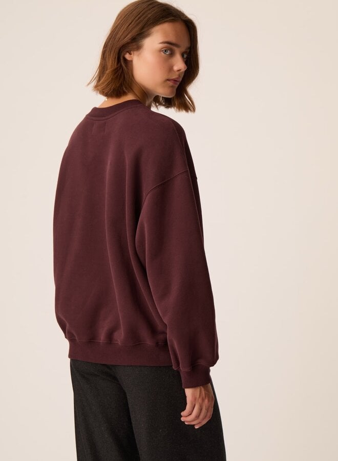 Chandail Des Petits Hauts Joeme molletonné prune