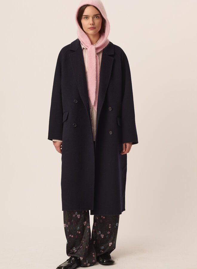 Foulard-capuche Des Petits Hauts Aliou moelleux rose dragée