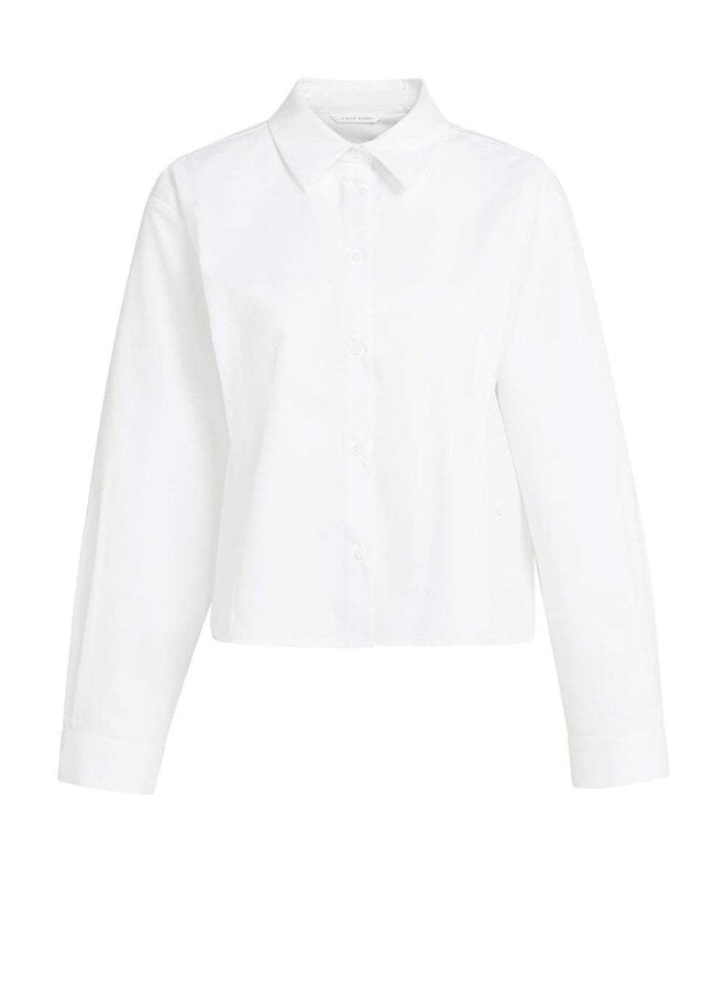 Chemise Yaya à col classique & pinces boutonnées blanche