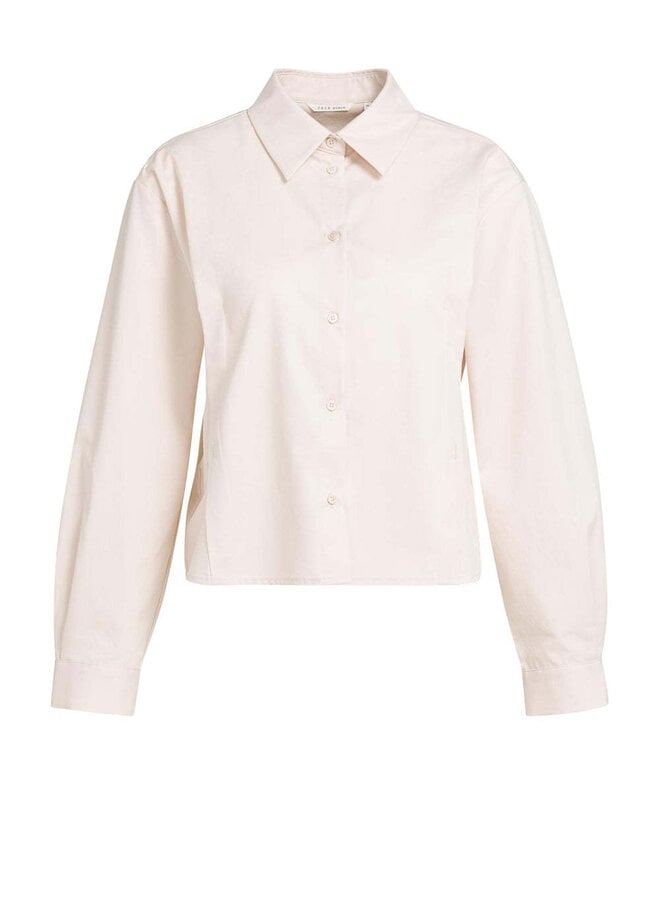 Chemise Yaya à col classique & pinces boutonnées rose pâle