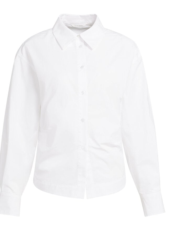 Chemise Yaya à col classique cintrée blanche