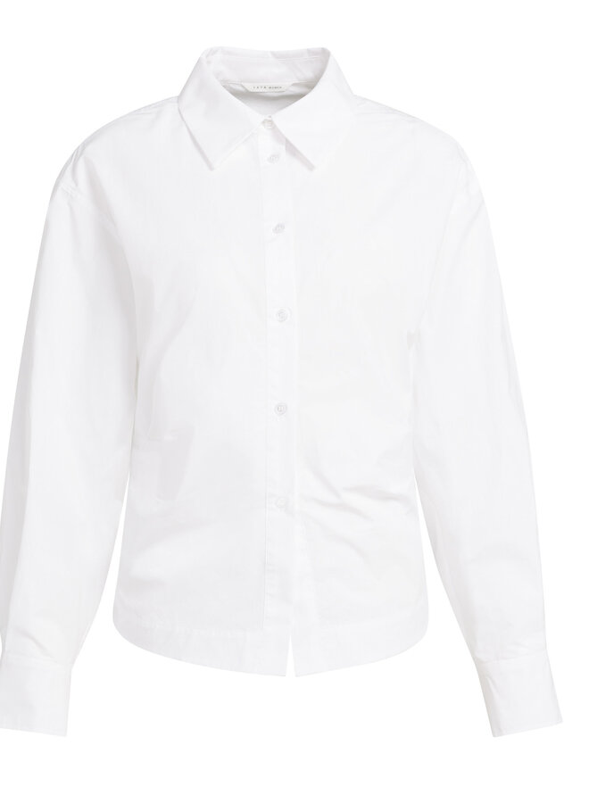 Chemise Yaya à col classique cintrée blanche