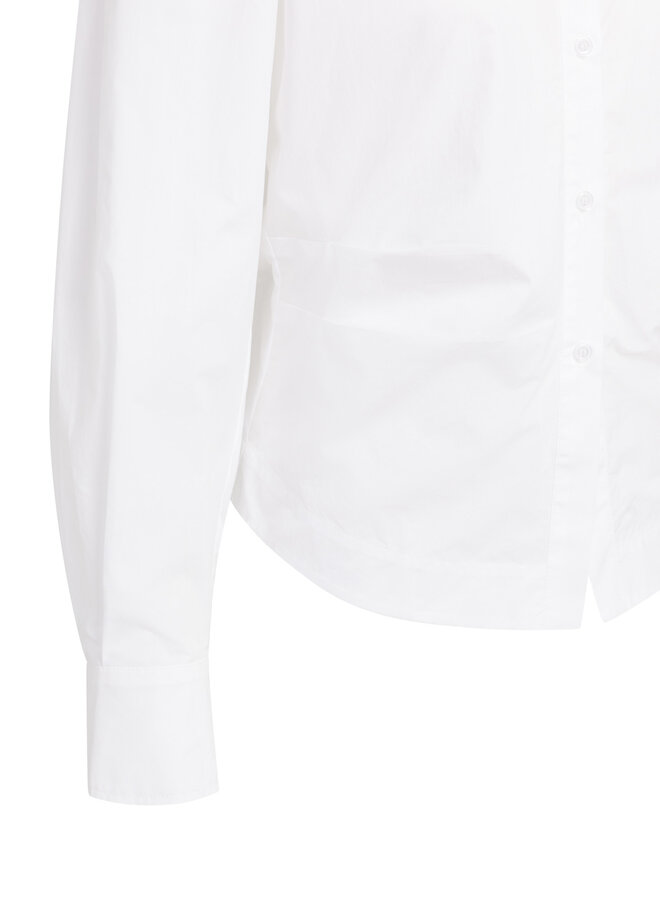 Chemise Yaya à col classique cintrée blanche