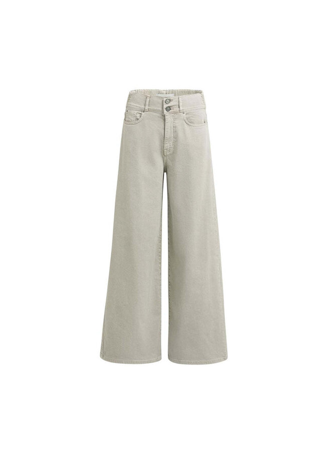 Pantalon Yaya en denim grège délavé