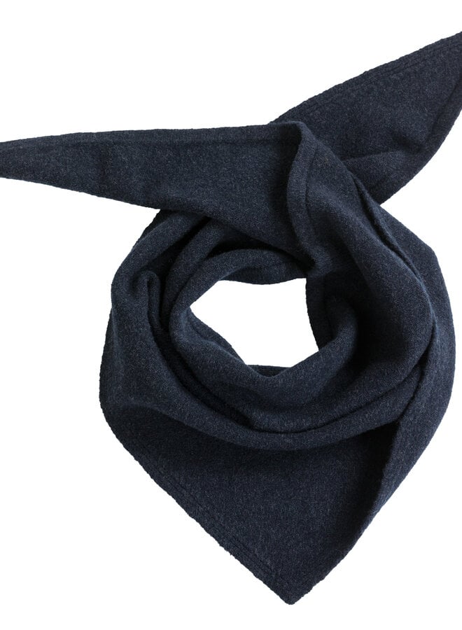 Foulard Yaya en pointe bleu marine