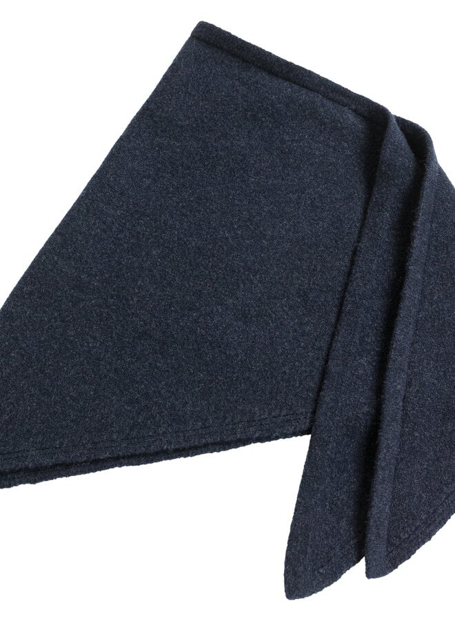 Foulard Yaya en pointe bleu marine