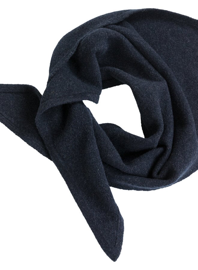 Foulard Yaya en pointe bleu marine