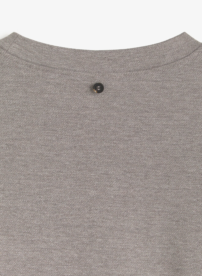 Chandail Yerse Svetlana en jersey avec foulard amovible gris argent
