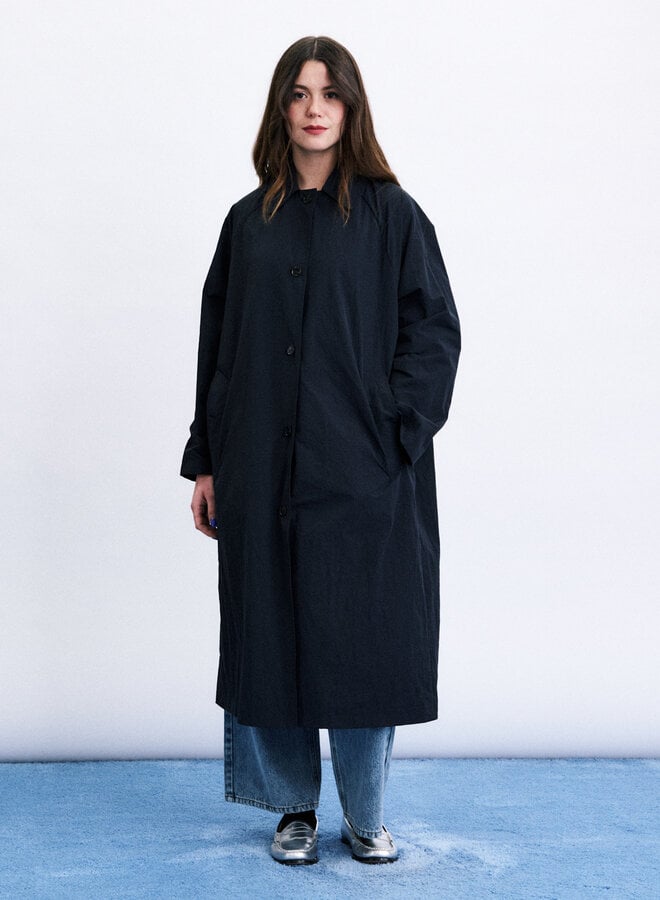 Trench Frnch Paris Tomita bleu marine