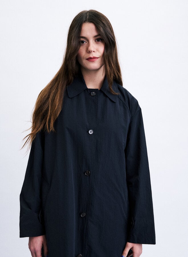 Trench Frnch Paris Tomita bleu marine
