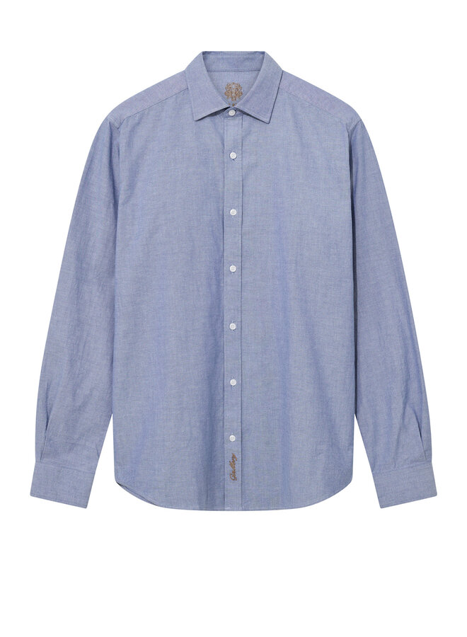 Chemise Mos Mosh Gallery Marco Oxford bleu pâle