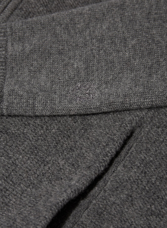 Cardigan Mos Mosh Gallery Ryan à col baseball & zip gris