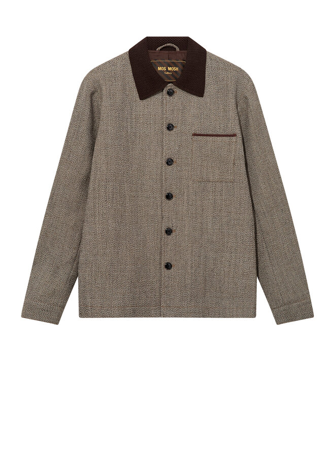 Jacket Mos Mosh Gallery Ballard en tweed brun
