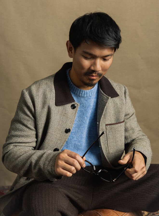 Jacket Mos Mosh Gallery Ballard en tweed brun