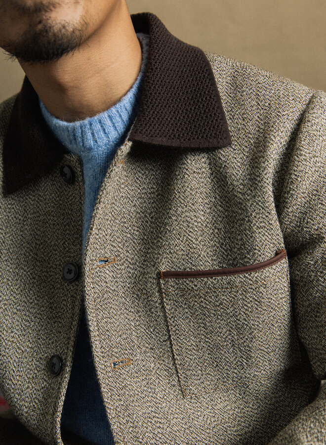 Jacket Mos Mosh Gallery Ballard en tweed brun