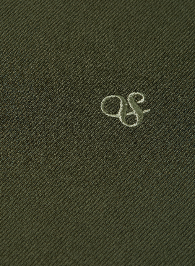 Tricot Scotch & Soda signature en viscose vert khaki
