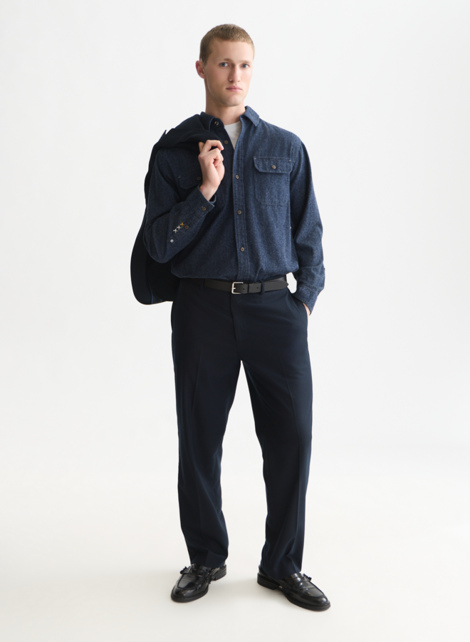 Surchemise Scotch & Soda bleu foncé en denim