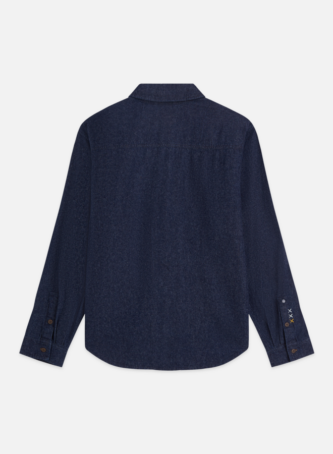 Surchemise Scotch & Soda bleu foncé en denim