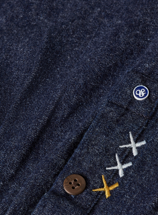 Surchemise Scotch & Soda bleu foncé en denim