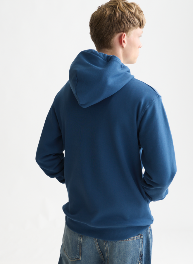 Chandail Scotch & Soda molletonné à capuche signature bleu denim