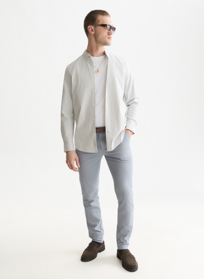Chemise Scotch & Soda Oxford rayée bleue & écrue