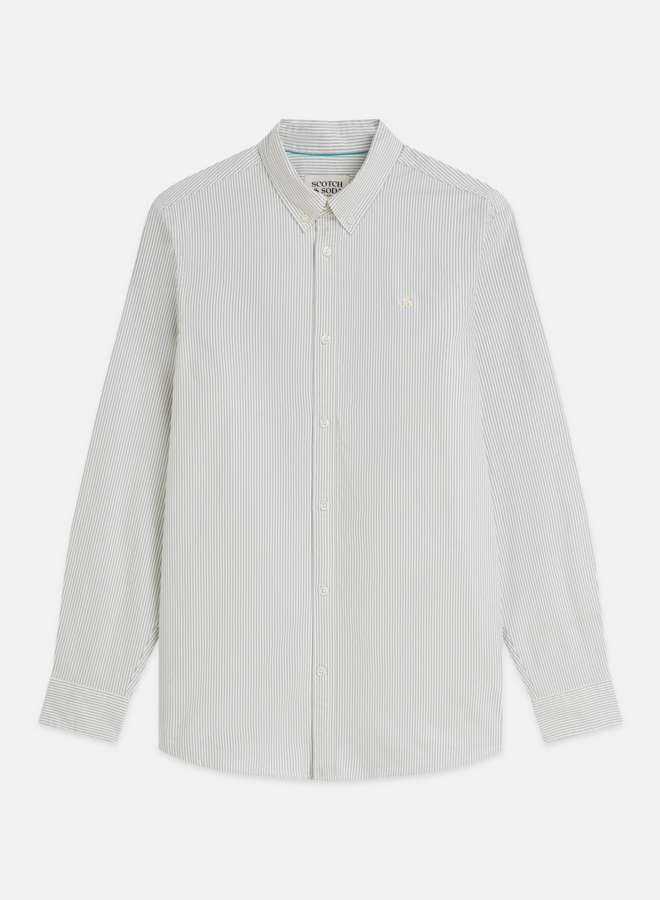 Chemise Scotch & Soda Oxford rayée bleue & écrue