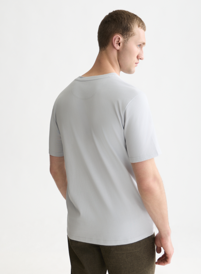 T-shirt Scotch & Soda signature bleu pâle à logo bleu marine