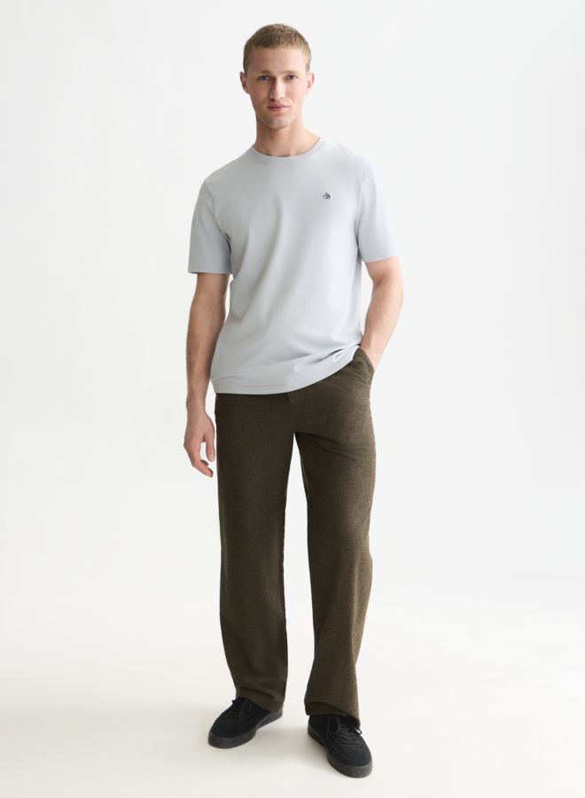 T-shirt Scotch & Soda signature bleu pâle à logo bleu marine