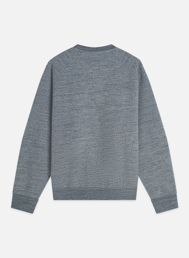 Chandail Scotch & Soda molletonné à manches raglans bleu chiné