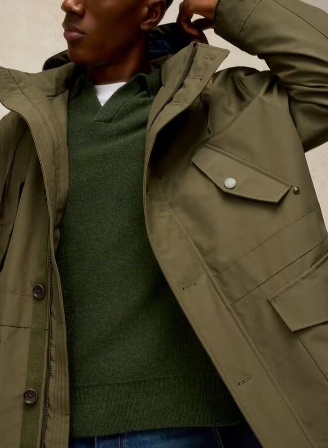 Manteau White Stuff Elland 3 dans 1 vert khaki