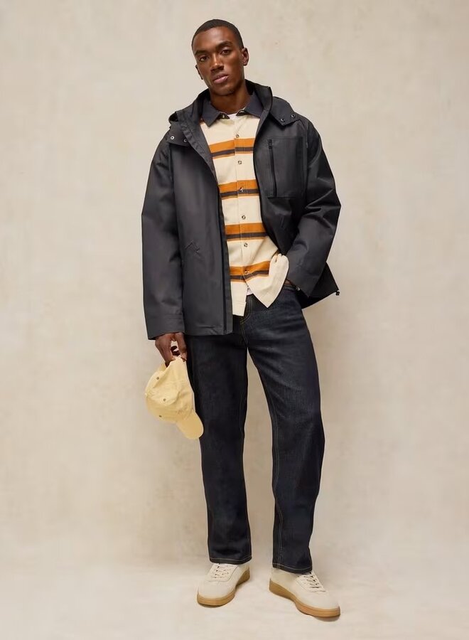 Manteau White Stuff Widnes à capuche gris charcoal