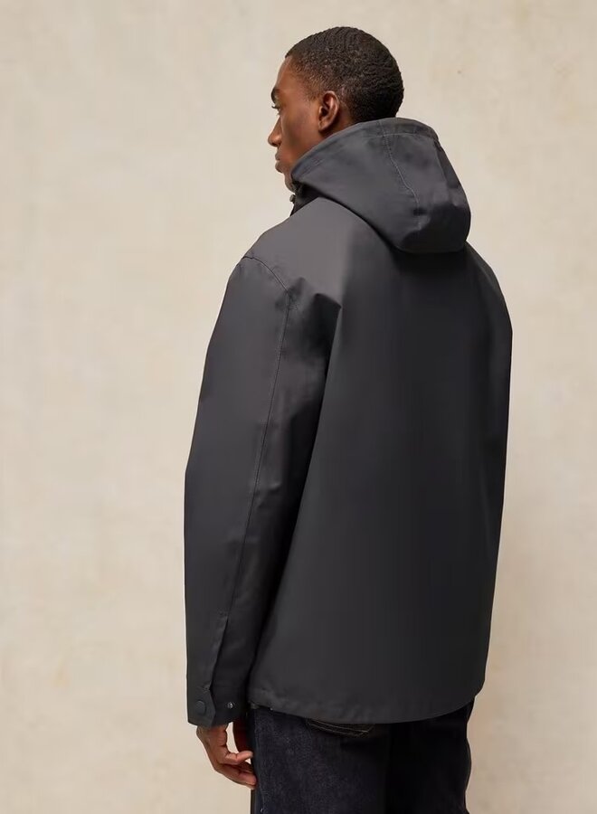 Manteau White Stuff Widnes à capuche gris charcoal