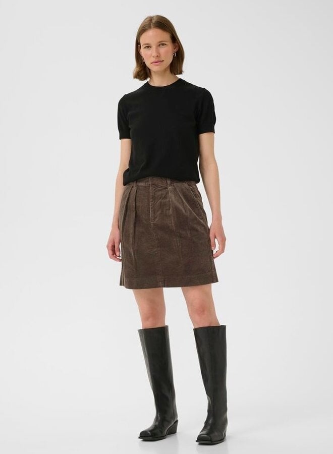 Jupe InWear Tori en corduroy beige taupe