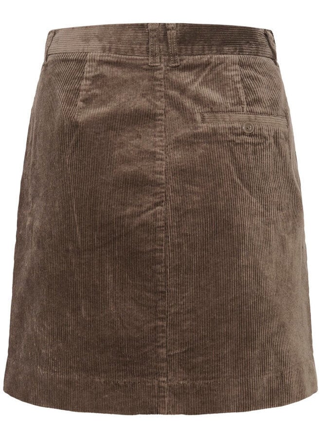 Jupe InWear Tori en corduroy beige taupe