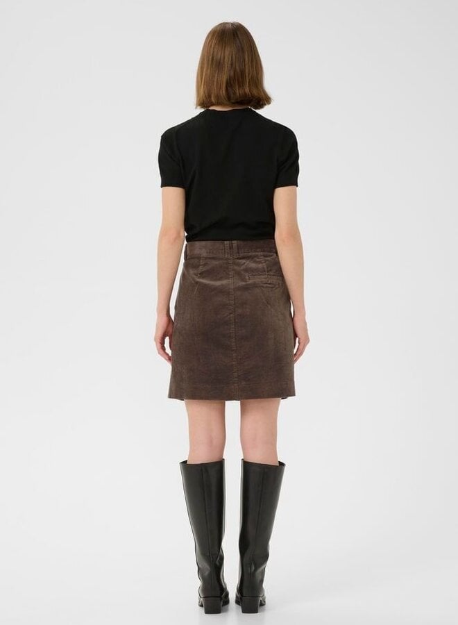 Jupe InWear Tori en corduroy beige taupe