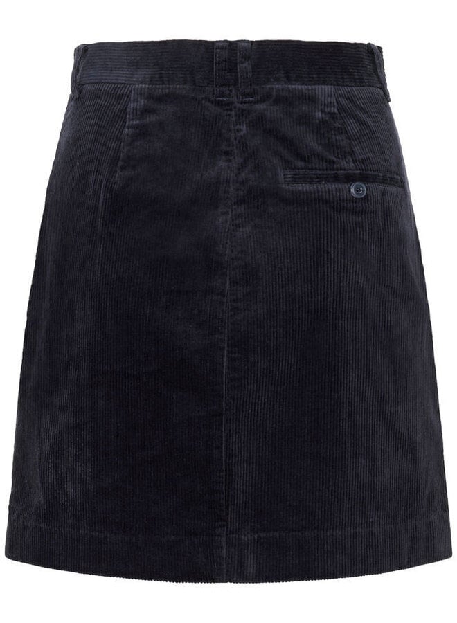 Jupe InWear Tori en corduroy bleu marine