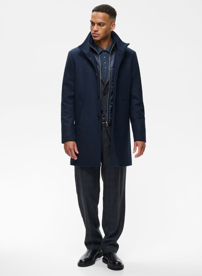 Manteau Matinique Harvey bleu nuit mélange