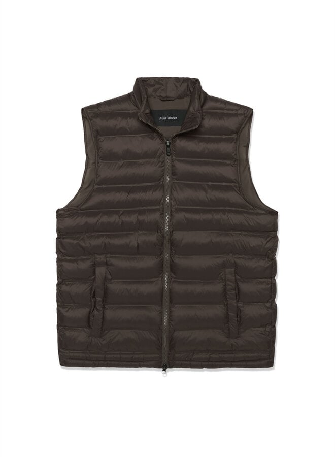 Veste Matinique Salvatore sans manches matelassée brune