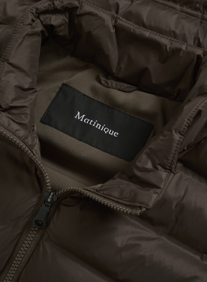 Veste Matinique Salvatore sans manches matelassée brune
