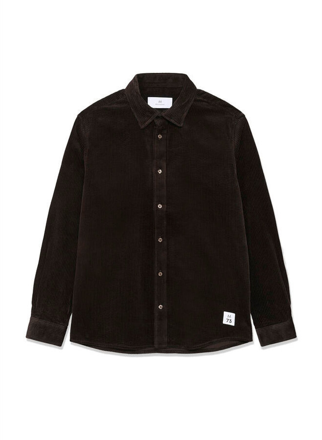 Surchemise Matinique Brize en corduroy brun chocolat
