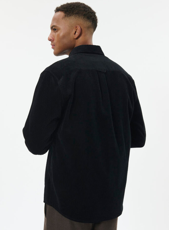 Surchemise Matinique Brize en corduroy noire