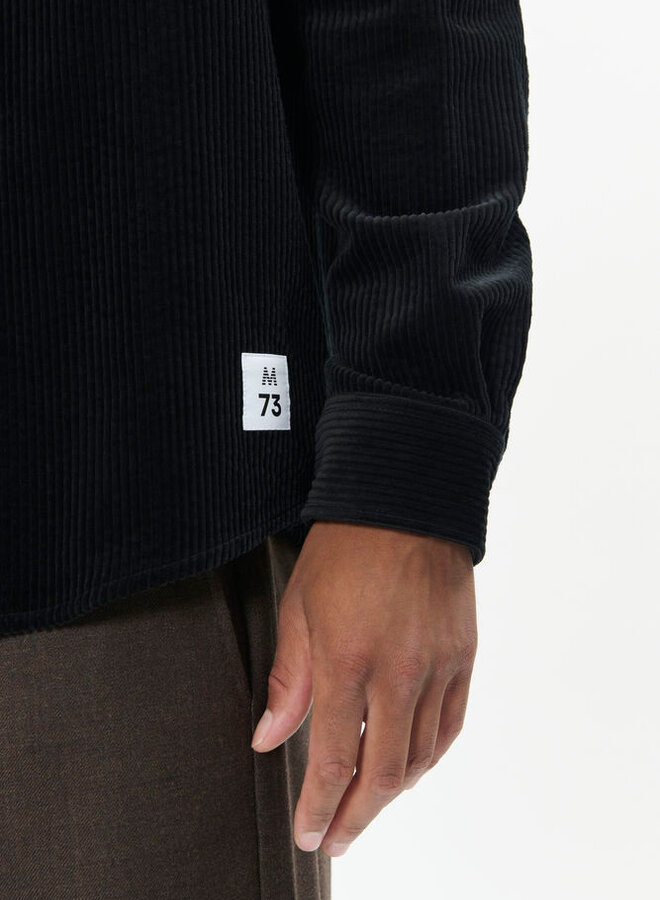 Surchemise Matinique Brize en corduroy noire