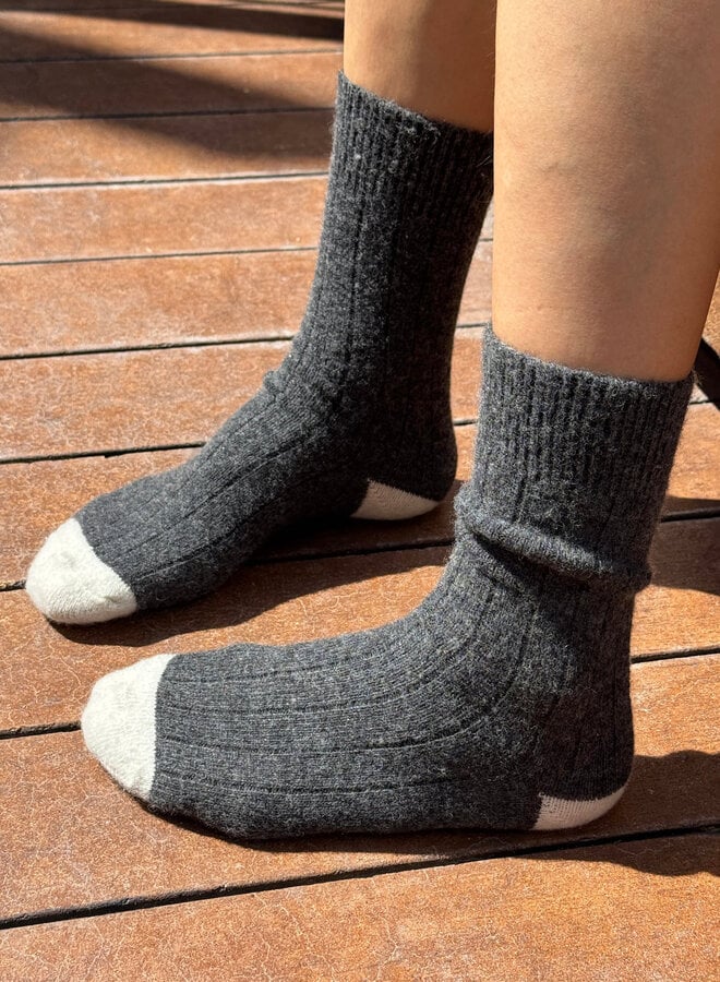 Bas Le Bon Shoppe Classic Cashmere gris charcoal