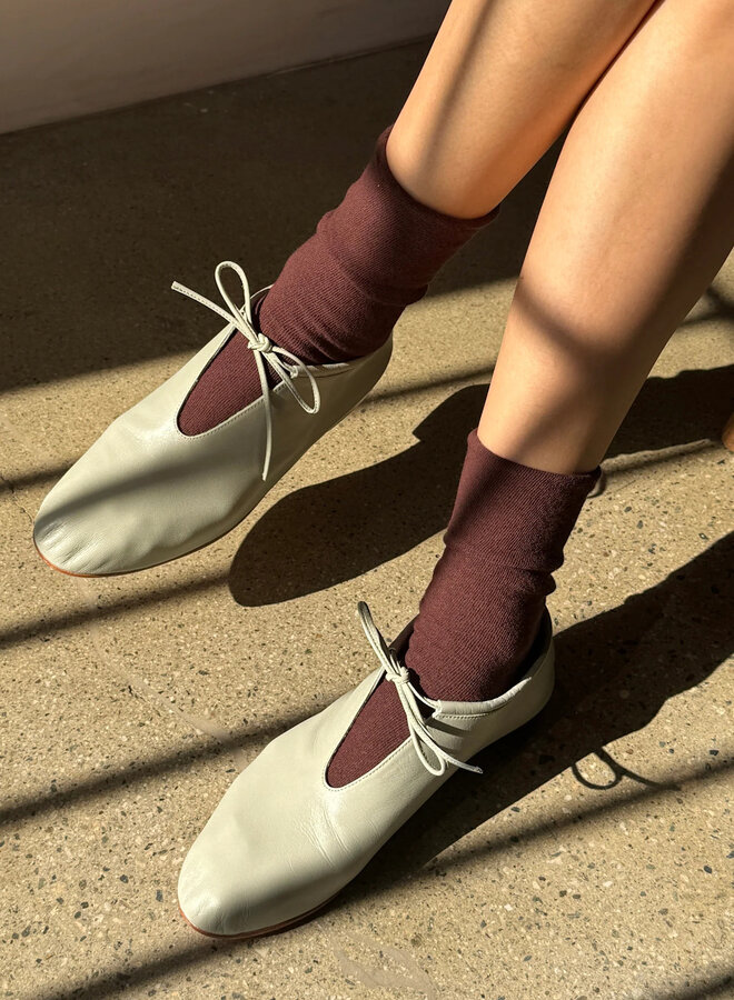 Bas Le Bon Shoppe Breezy Sneaker brun cacao foncé