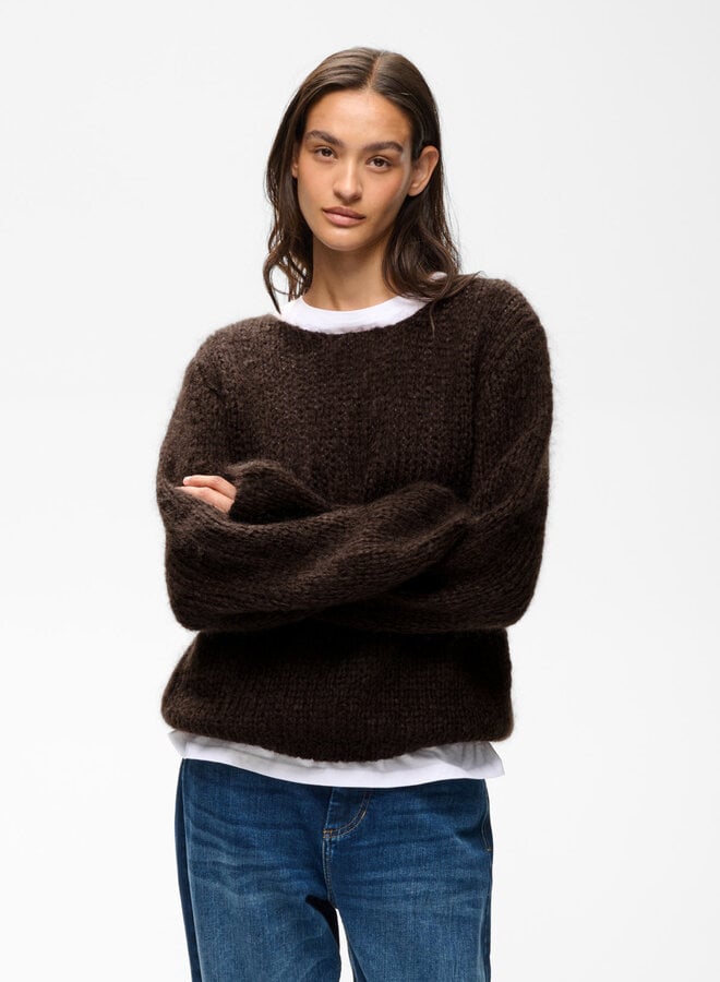 Chandail InWear Jetra en mohair brun