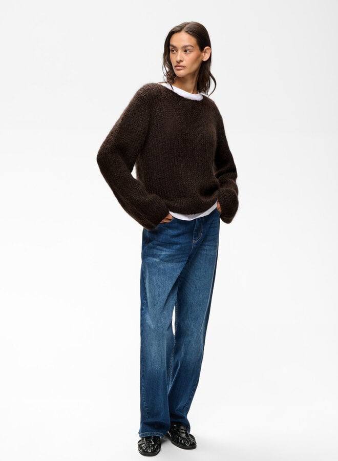 Chandail InWear Jetra en mohair brun